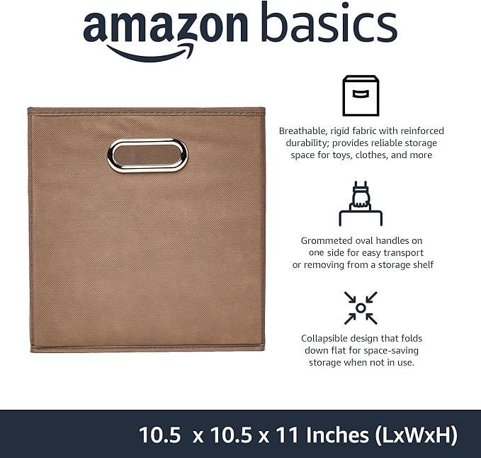 Amazon Basics Collapsible Fabric Storage Bins - Image 2