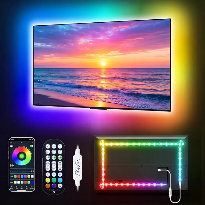 MATICOD LED Lights for TV Led Backlight, 16.4ft RGB Led Strip Lights for TV by MATICOD