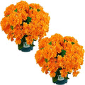 Artificial Topiary for Outdoors -20” Potted Plant Fake Hydrangea Bush-UV by QIANYUN