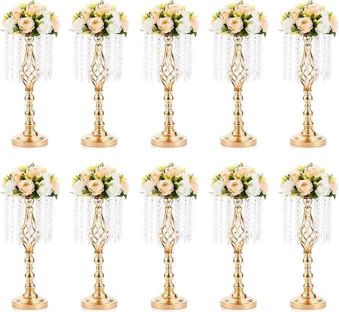 NUPTIO Tall Centerpiece for Wedding Table, 19.3" Tall, for Artificial Flower by Nuptio