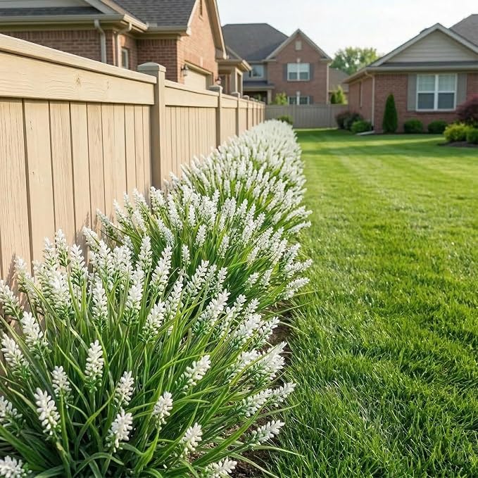 Rowfad 22 Pcs Artificial Outdoor Flowers Fake Outdoor Plants Monkey Grass - Image 4
