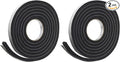 Frost King Foam Tape, Sponge Rubber, 3/4" W X 7/16" H | 10' L | Black | 5/16" T by Thermwell+Products+Co.%2C+Inc