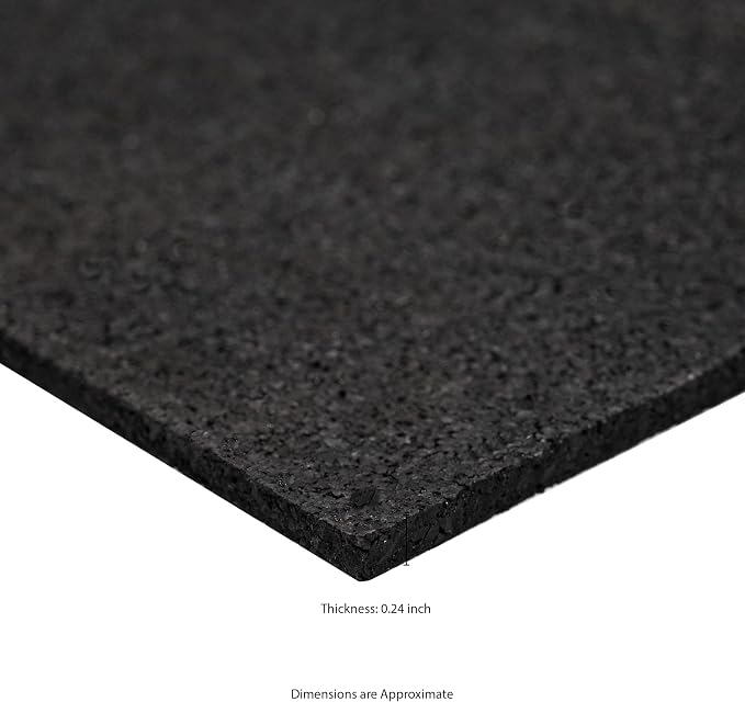 MSI Rubber Utility Mat 60in. x 96in. Black Non-Slip Floor Mat Tile - Image 6