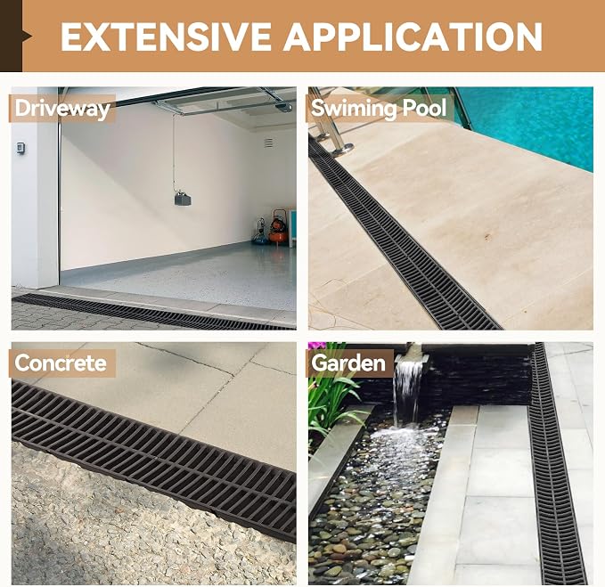 6 Pack Trench Drain System, Channel Drain - Image 7