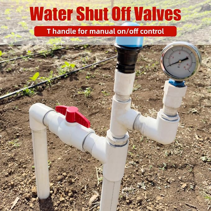 1' PVC Ball Valves, PVC Valves Ball Valve Water Shut Off Valves, 1 inch PVC - Image 3