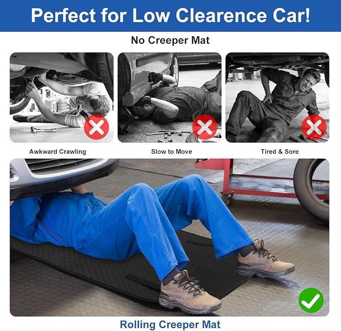 Linkstyle Magical Rolling Creeper Mat, 58×27 Inch Mechanic Creeper Mat - Image 6