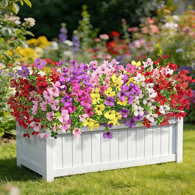 16 Pcs Multicolor Artificial Flowers - Image 6