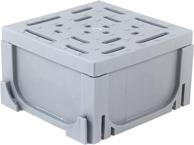 URA WATER - Four-Way Connector for Gray Plastic Drain UA-100 Series by URAWATER