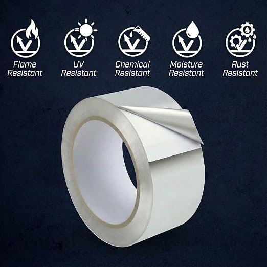 Bates- Aluminum Foil Tape, 2 Inch x 25 Yard, 3.6 Mil, 2 Pack, HVAC Heat Tape - Image 3