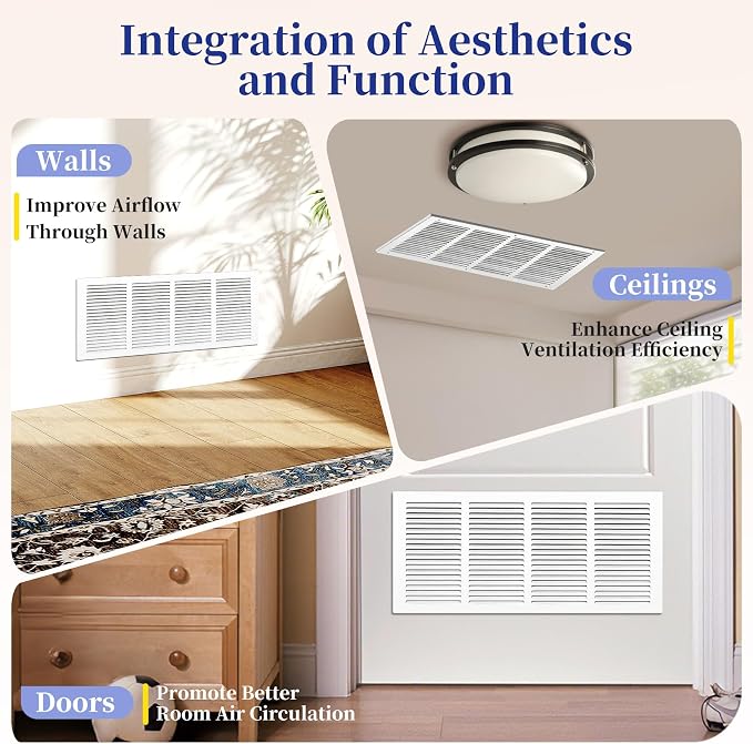 Fancat 24x10 Duct Opening | Steel Return Air Grille | Vent Cover Grill - Image 6