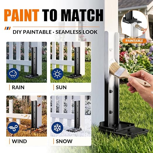 VANCASTLE Fence Post Repair Kit Adjustable, Quick-Fix Support - Image 6