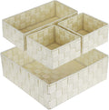 Posprica Woven Storage Baskets for Organizing, Small Black Baskets Cube Bin by Posprica