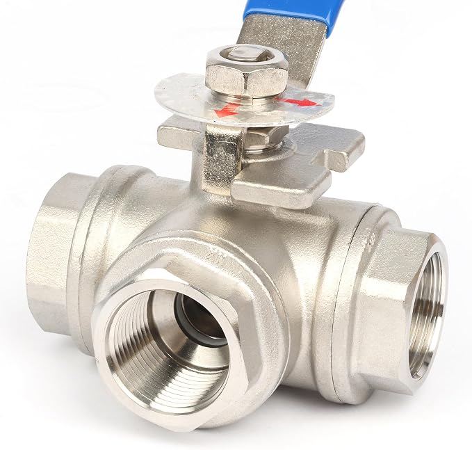U.S. Solid 3/4" 3 Way Ball Valve - Image 7