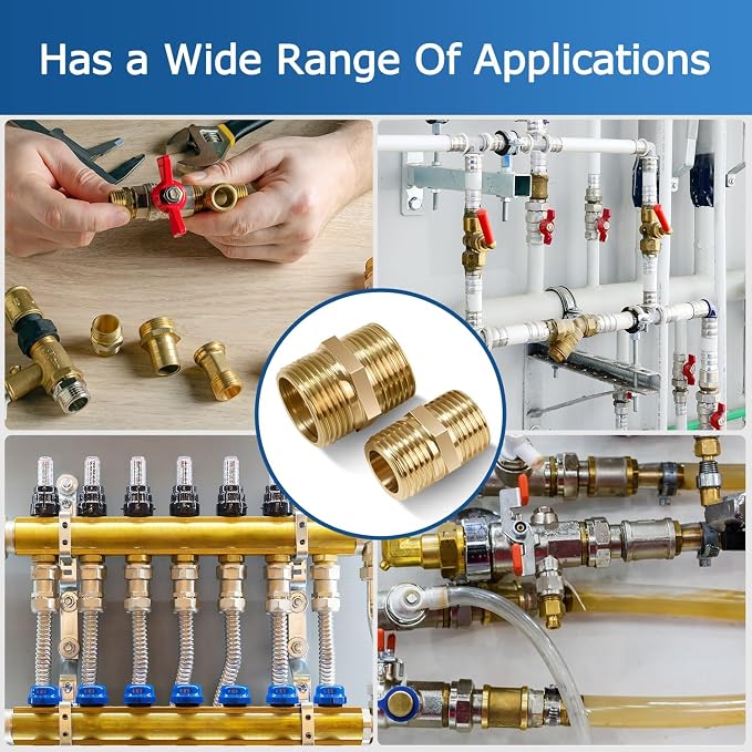 1 Inch Npt Brass Nipple Male To Male Pipe Fitting Adapter | Straight Connector - Image 4