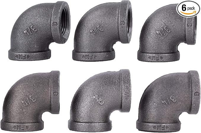 PIPE DECOR 90-Degree Elbow Fitting, 3/4 Inch, DIY Furniture, and Standard 3/4 by PipeD%C3%A9cor