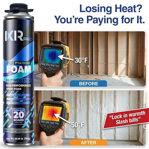 Spray Foam Insulation Kit, Expanding Foam Sealant Spray, 12 Pack x 26.46 oz | - Image 5