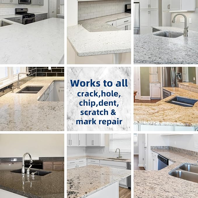 Marble and Granite Repair kit, Quartz Countertops Repair kit | Porcelain Repair - Image 6