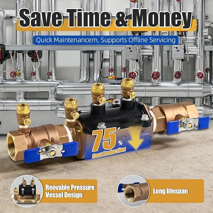 1-350 1" Double Check Backflow Preventer - Image 7