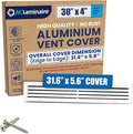 30x4 Aluminum Wall Ceiling Air Return Vent Cover HVAC Rustproof Grille by ACLAMINAIRE