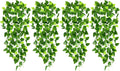 CEWOR 4pcs Artificial Hanging Plants 2.9ft Fake Ivy Vine Fake Ivy Leaves by CEWOR