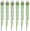 6 Pack Fake Plants Artificial Wall Hanging Succulents Plant | Boho Hanging by Hobyhoon