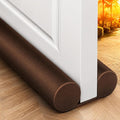 MAXTID Brown Door Draft Stoppers, Adjustable 32"-38", Double Sided, Insulation by MAXTID