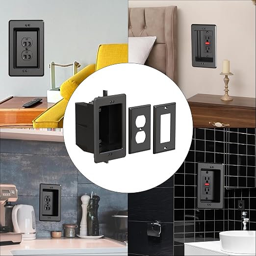 Recessed Outlet/Electrical Box Single Gang, - Image 7