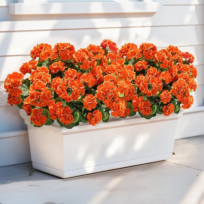 Fake Geraniums Artificial Flowers - Image 9