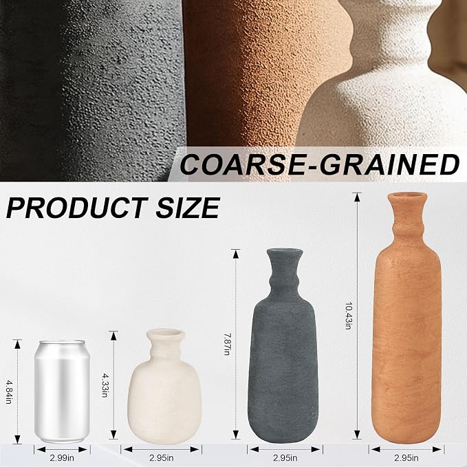 Ceramic Vase Set, Decorative Vases - Image 3