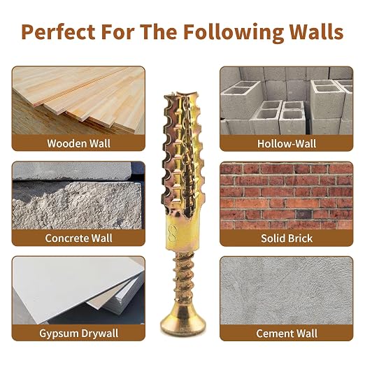 65 Packs Heavy Duty Hollow Wall Anchors - Image 5