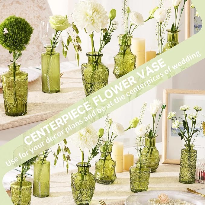 Mini Bud Vases Centerpieces for Tables, Small Flower Vases Suitable for - Image 5