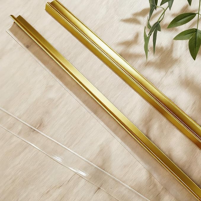 Hicarer 2 Pcs 30'' Chrome Framed Shower Door Replacement Drip Rail - Image 7