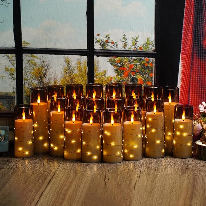 Nimiko Flickering Flameless LED Candles, Battery Operated Candles 24 Pcs - Image 6