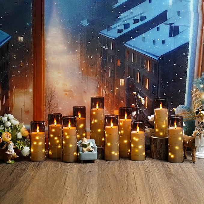 Flameless LED Candles with Timer 24 Pc Flickering Flameless Candles - Image 6
