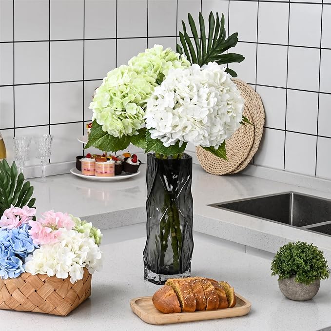 4Pcs 21in Latex Real Touch Hydrangea Artificial Flowers | Lifelike Large - Image 7