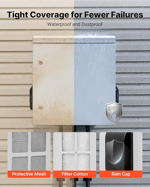 VEVOR Outdoor Electrical Box, Cold-Rolled Steel, Electrical Junction Box - Image 5
