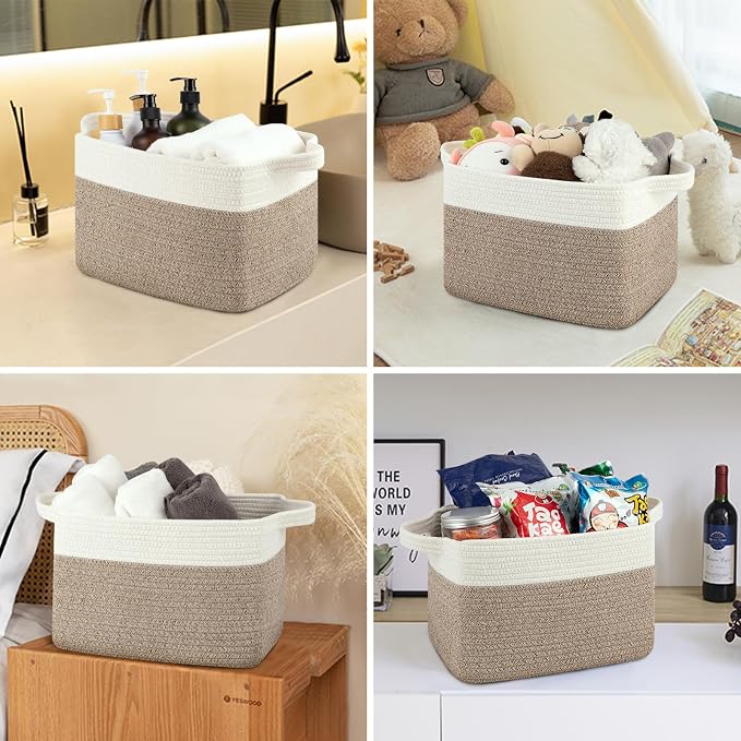 OIASKET Storage Basket for Organizing, Woven Baskets for Storage, Rectangle - Image 4
