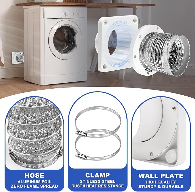 Magnetic Dryer Vent Coupling, Magnetic Dryer Vent Connector Kit - Image 4