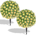 Artificial Yellow Boxwood Topiary Ball Tree by Unknown