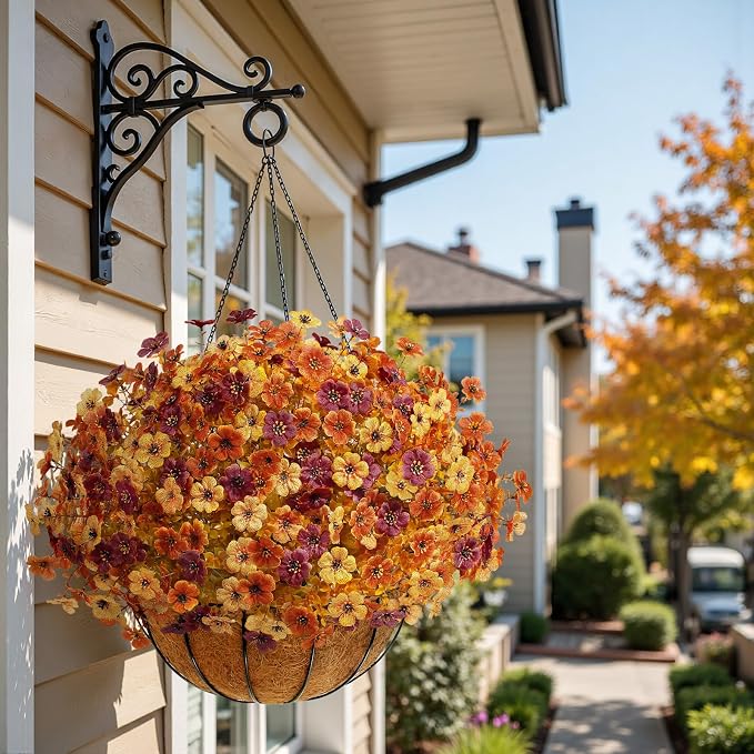 Alupssuc 48 Bundles Artificial Fall Flowers, UV Resistant Faux Mums Porch | - Image 5