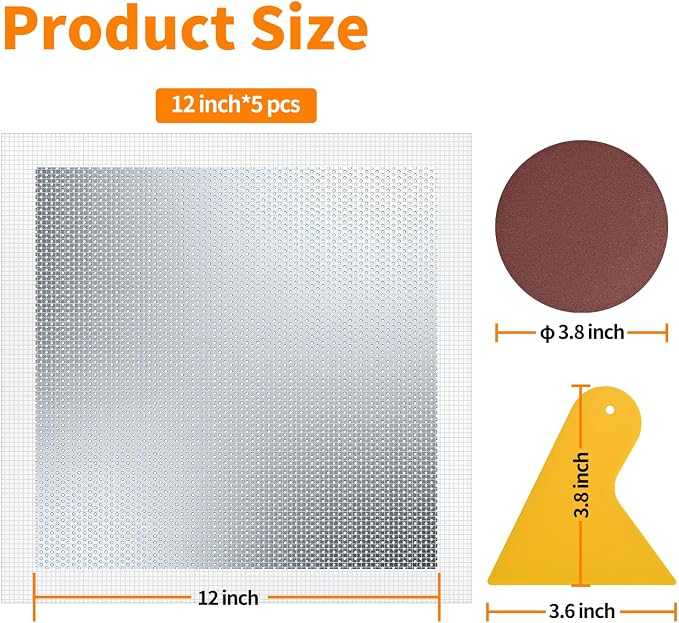 Wall Patch Drywall Repair Kit, 12 x 12 Inch, Self-Adhesive Mesh Patch, - Image 2