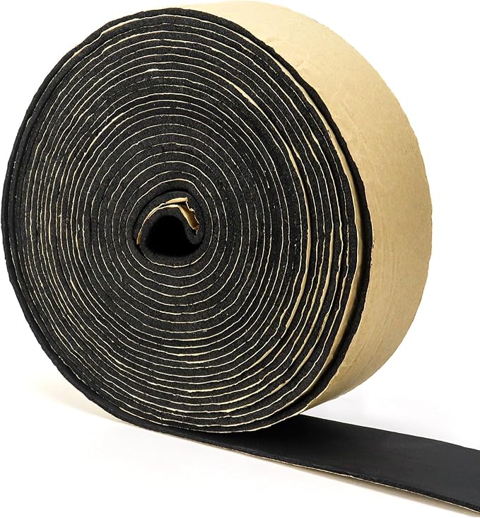 QWORK Foam Pipe Wrap Insulation Tape 2" x 1/8" x 30' – 4 Pack Flexible - Image 7