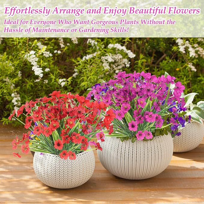 18 Bundles Artificial Spring and Summer Flowers - Image 4