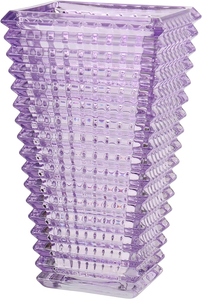 MCMCNCUIU Crystal Glass Vase, Large Crystal Vases by MCMCNCUIU