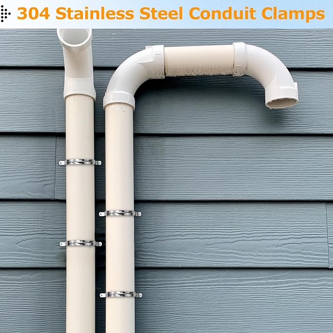 24PCS 4 Inch Conduit Clamp, Pipe Hangers - Image 2
