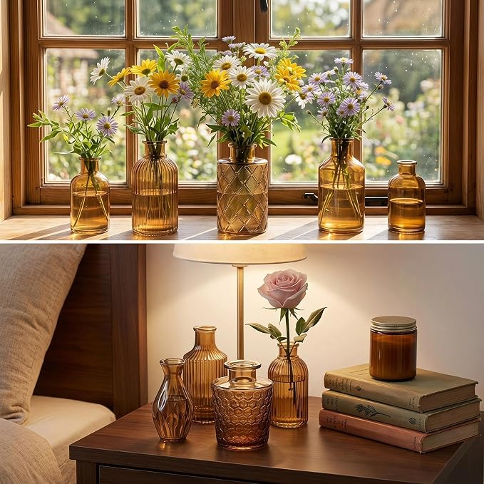 Mini Bud Vases Centerpieces for Tables, Small Flower Vases Suitable for - Image 7