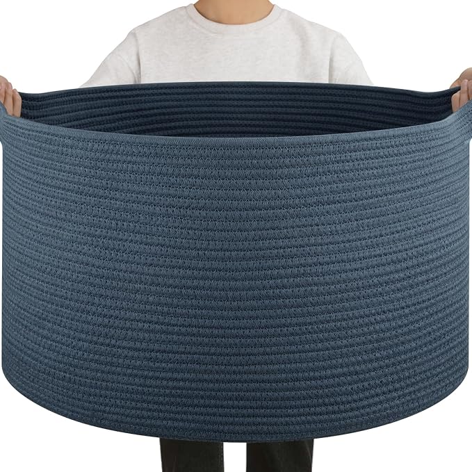 OIAHOMY 90L Extra Large Blanket Basket by MasterofSpaceOptimization