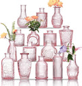 Glass Bud Vases Set of 16 by Unknown