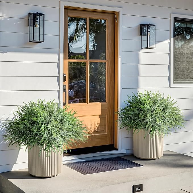 Artificial Faux Outdoor Plants for Spring Summer Decoration, 10 Bundles Fake - Image 8