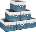 Storage Bins 6-Pack, Foldable Storage Baskets by Fabtotes